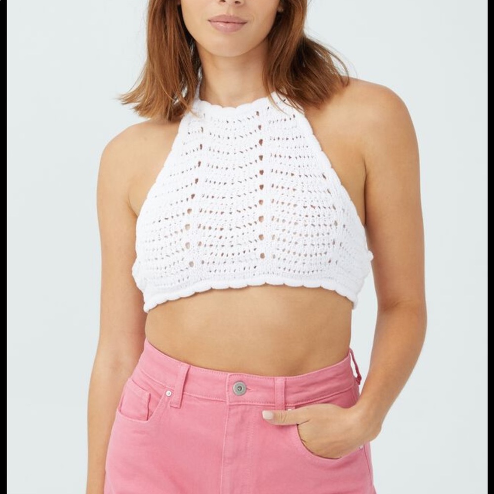 Cotton On Crochet Halter Top